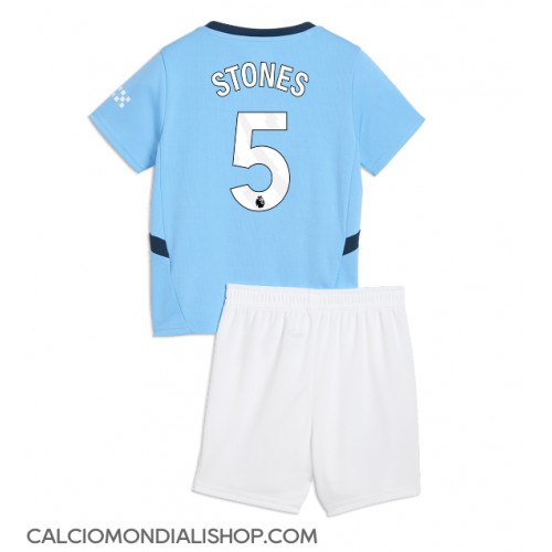 Maglie da calcio Manchester City John Stones #5 Prima Maglia Bambino 2024-25 Manica Corta (+ Pantaloni corti)